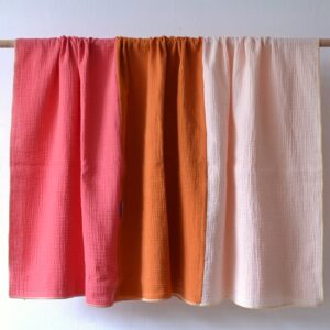 Quadrat-Halstuch, 130 x 130cm Soft Peach/KoralleRost