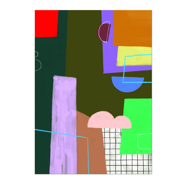 Artprint "colours and forms", 50 x 70 cm by Meike Rasmusson