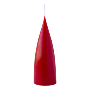 cone shaped candle, 16 cm, Farbe x-mas red