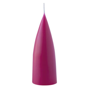 cone shaped candle, 16 cm, Farbe cerise
