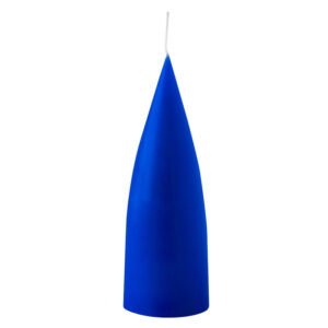 cone shaped candle, 16 cm, Farbe cobolt blue