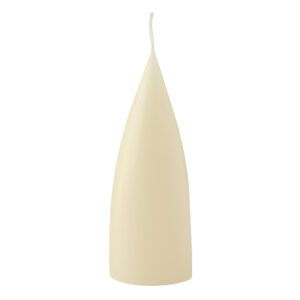 cone shaped candle, 16 cm, Farbe ivory