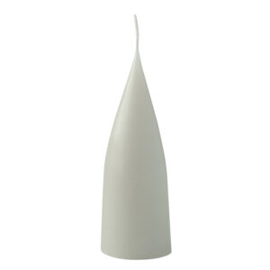 cone shaped candle, 16 cm, Farbe light reseda green