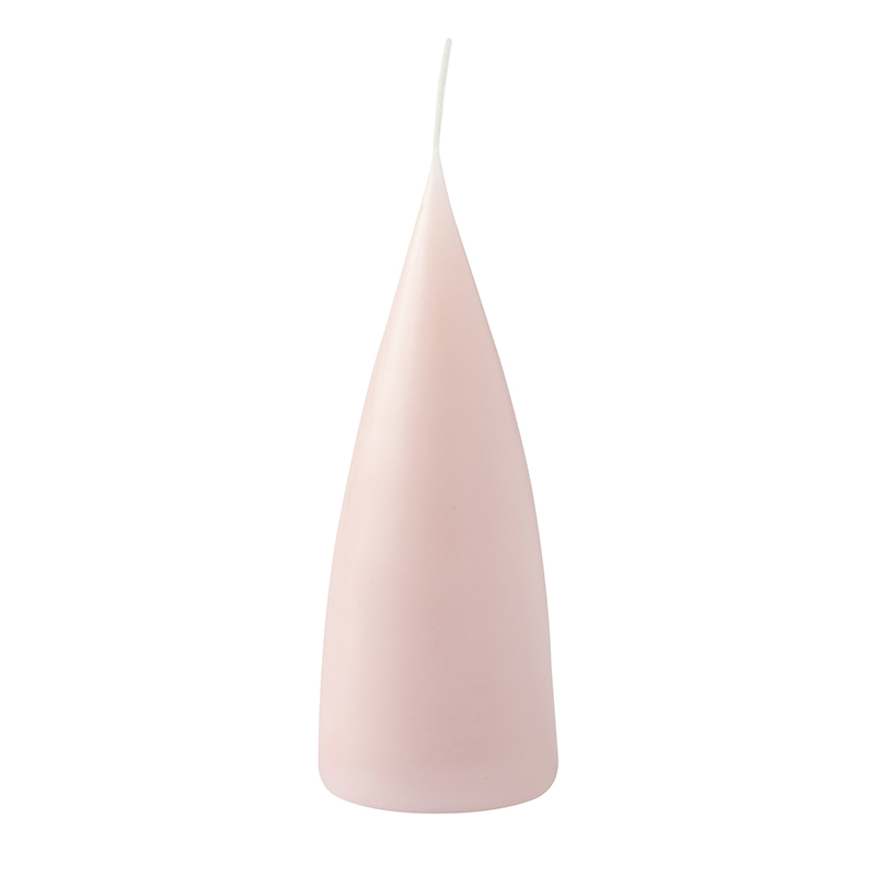 cone shaped candle, 16 cm, Farbe old rosé