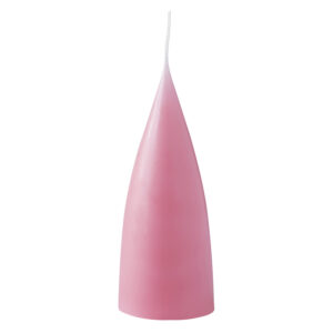 cone shaped candle, 16 cm, Farbe pastel rosé