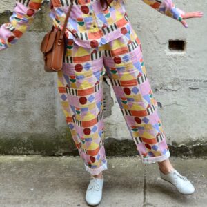 Balloon fit Baumwollhose mit leichtem Stretch "SHAPE GAME"