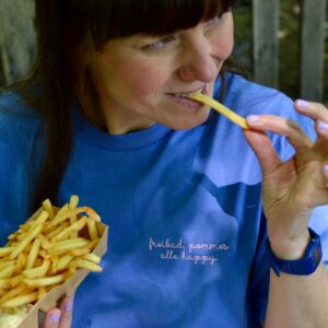 T-Shirt Freibad. Pommes. Alle happy.