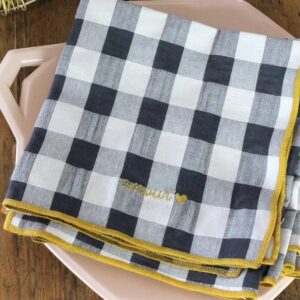 Serviette 'amour' schwarz