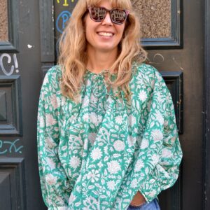 Boho-Bluse DONNA grün