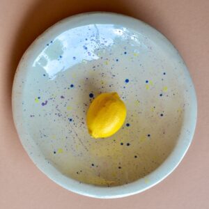 Große Keramikschale B-Ware, speckles