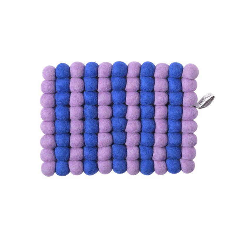 Topfuntersetzer aus Filz, blue/lilac