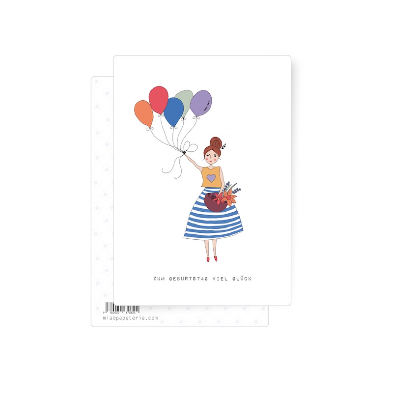 Postkarte zum Geburtstag - MP
