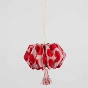 ORIGAMI Christmas ornament, rosa