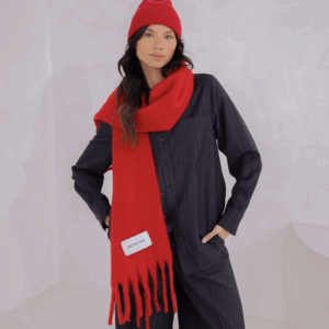 Der Stockholm-Schal - Karmesinrot