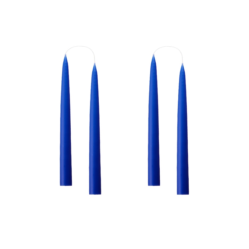 Spitze Stabkerze 20cm, Farbe cobolt blue
