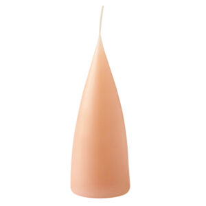 cone shaped candle, 16 cm, Farbe peach