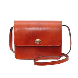 Ledertasche, Farbe Camel