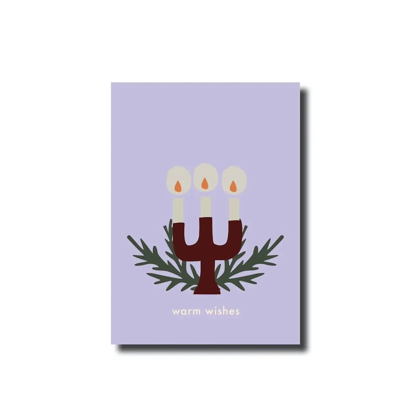 Weihnachtskarte WARM WISHES