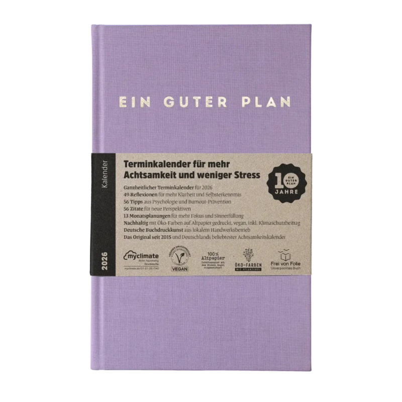 Ein guter Plan 2026, Farbe Lavendel