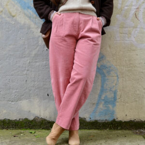 Cordhose bubblegum, ballon fit