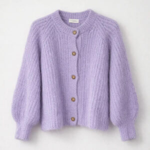 Mohair Strickjacke, Farbe lavender