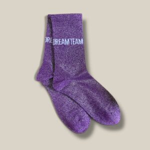 Glitzersocken DREAMTEAM violett