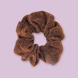 Scrunchie mit Glitzer, bronze