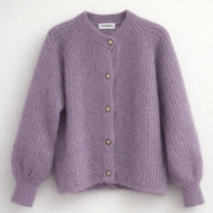 Mohair Strickjacke, Farbe soft berry