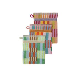 ODDS & ENDS #80 tulip quilt Waschhandschuh-Trio