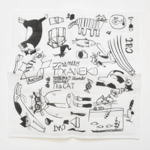 Japanisches Geschirrtuch "Katze"