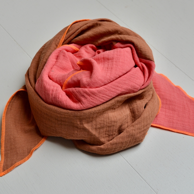 Dreiecks-Halstuch, toffee/coral