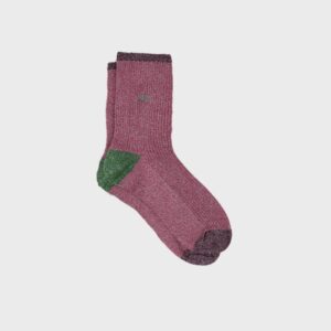 Vintage Glitzersocken - old pink
