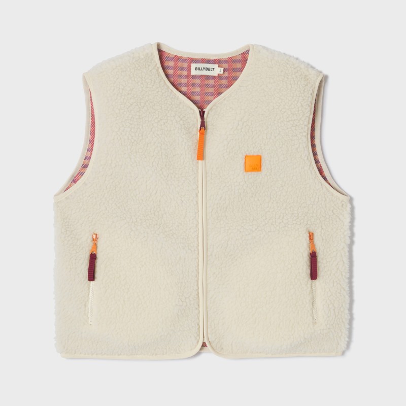 Sherpa-Weste, Farbe ivory