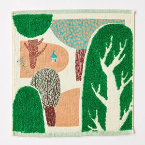 Japanisches kleines Handtuch, Farbe grün