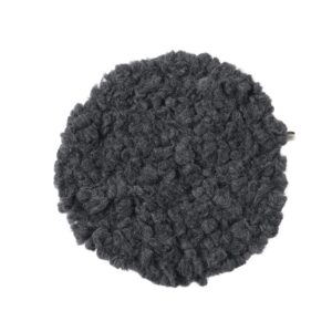 Flauschiges Sitzpolster aus Filz, Farbe raw-black