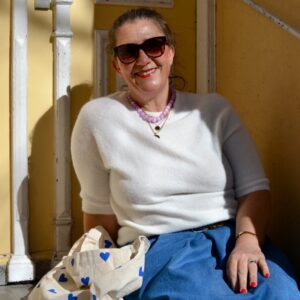 Alpaka Strickshirt mit Rundhals, Farbe weiß