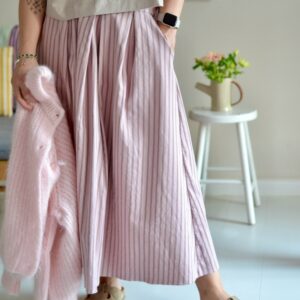 Baumwollrock old rosé/kakao