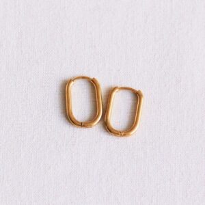 Hoops aus Edelstahl 16mm „Oval“ - Gold