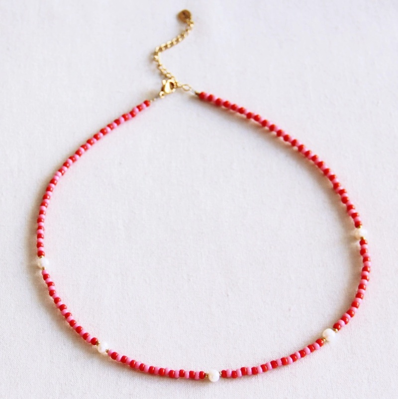 Halskette mit bunten Perlen - sweet peral muse