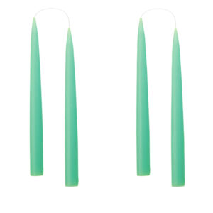 Spitze Stabkerze 20cm, Farbe mint green