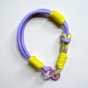 Handyband | Schlüsselanhänger lila/gelb