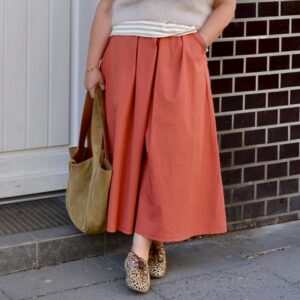 Baumwollrock marsala