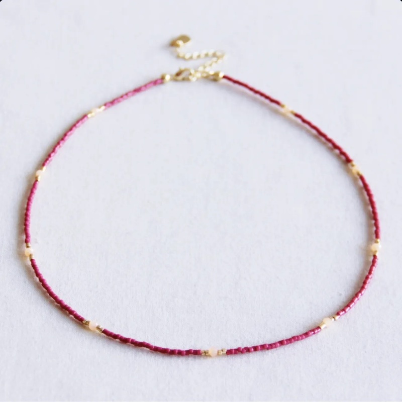 Halskette mit bunten Perlen - Honey bubble bliss