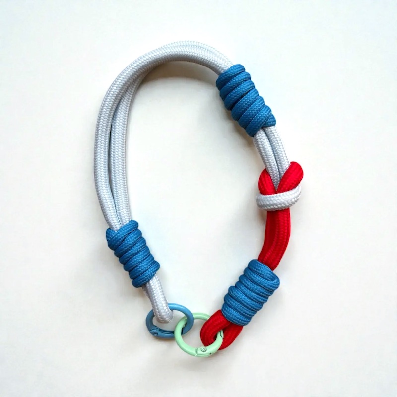 Handyband | Schlüsselanhänger light blue/red