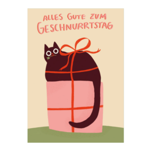 Postkarte geschnurrtstag