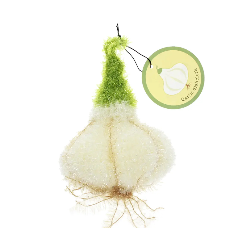 Nicht kratzendes Scheuerschwamm- Knoblauch