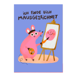 Postkarte Mausgezeichnet