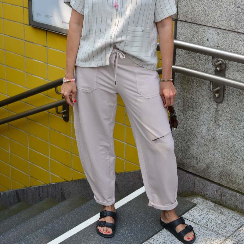 Barrel Fit Sweathose, Farbe Soft rosé
