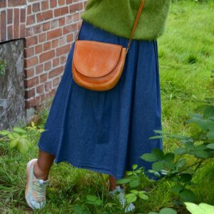 Jeansrock mit Bundfalten