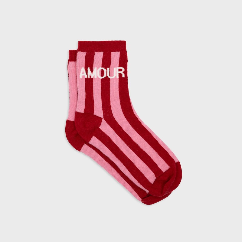 Gestreifte Socken - amour